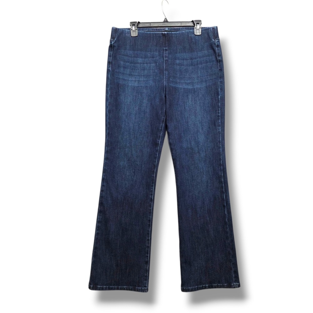 Soft Surroundings Bootcut Jean Women Large Supremely Soft High Rise Pull On SNAG